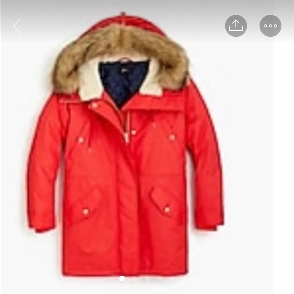 Jcrew perfect parka jacket